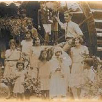 Lino Galavis y su familia